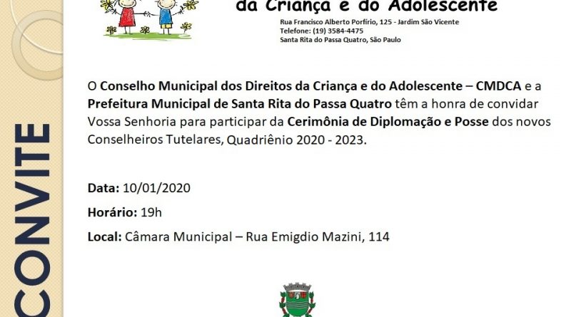 CMDCA - Santa Rita do Passa Quatro - SP